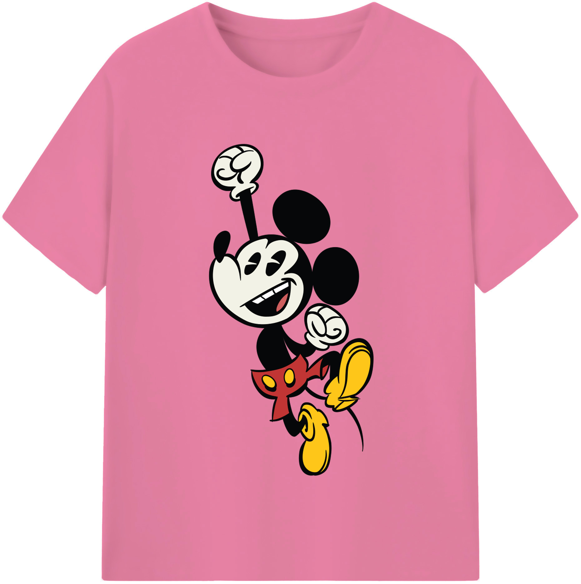 （画像用） ミッキーマウス Mickey Mouse 綿100％半袖Tシャツ（フロントプリント）